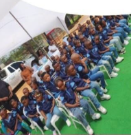 Batau Bakone children gathered for an event