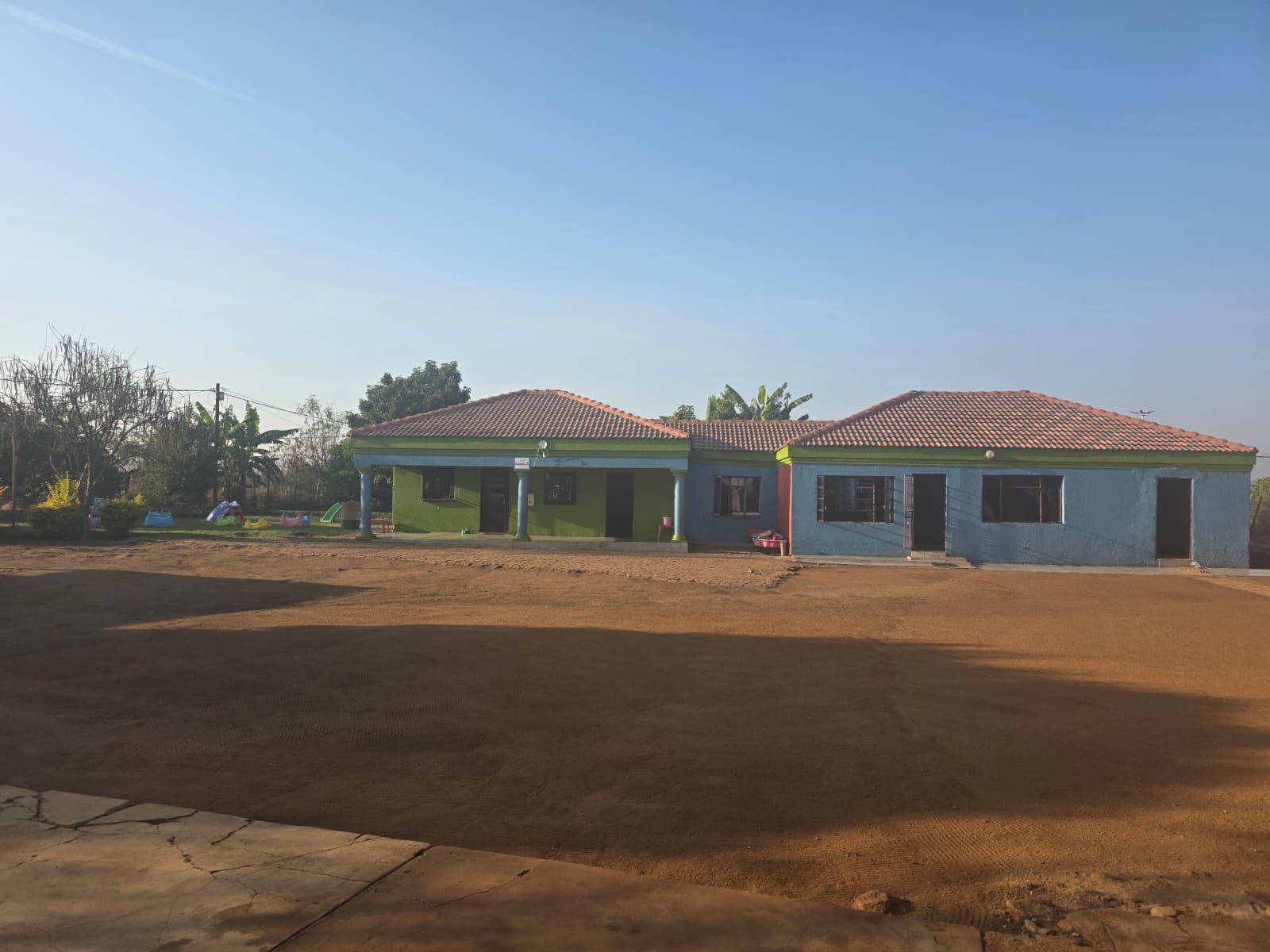 The Batau Bakone Day Care building and entrance